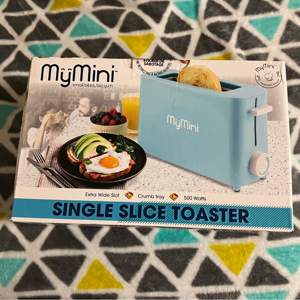 ❗️clearance/price firm❗️ Blue Single Slice mini Toaster